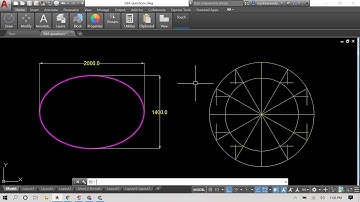 AutoCAD Tutorial: How to draw an Ellipse using the Command & Using Concentric Circles Method