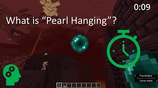 Pearl Hanging Explained - Minecraft One Minute Tutorial