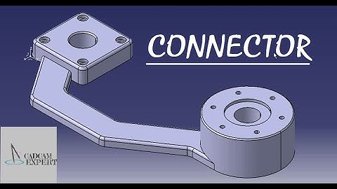 HOW TO DRAW A CONNECTOR IN CATIA V5 | CATIA PART MODELING | PART DESIGN | 3D MODELING FROM 2D SKETCH