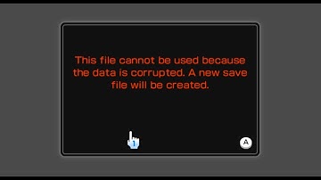 Corrupted Save Data in Wii Fit