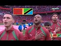 تحية العلم المنتخب المغربي ضد تنزانيا نجومي