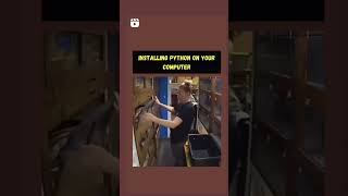 When installing python on your computer