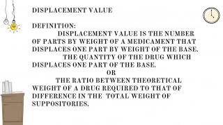 DISPLACEMENT VALUE calculation.