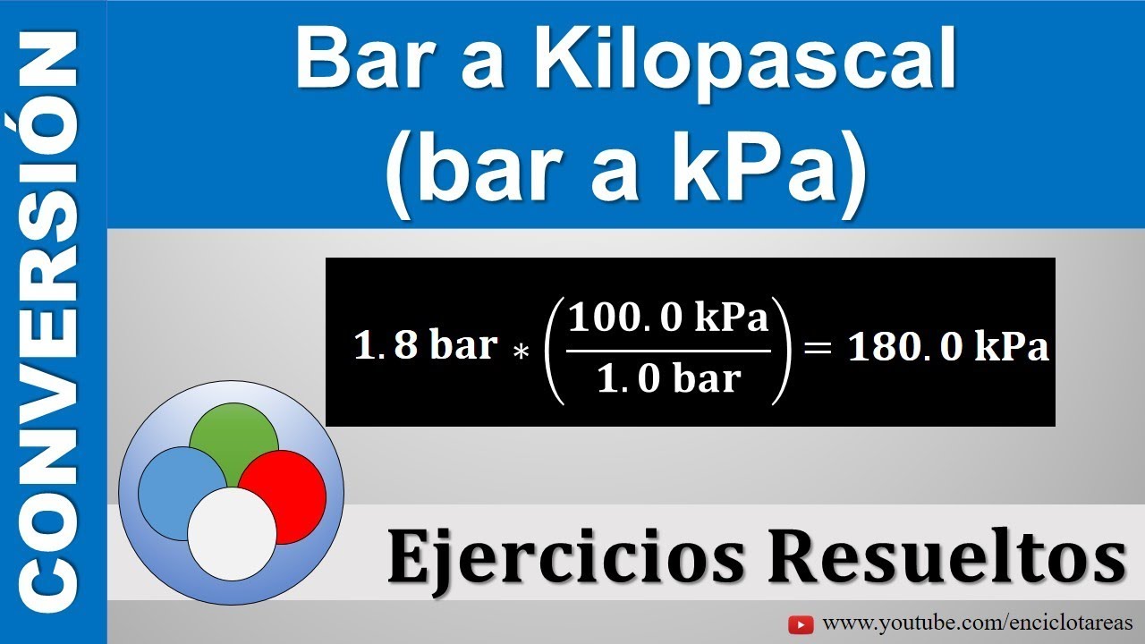 Bar a Kilopascal (bar a kPa) - YouTube