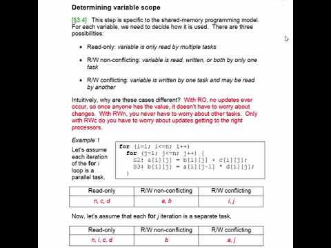 Lecture 6a. Determining variable scope