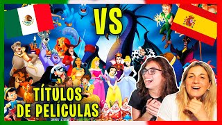 REACCION a TÍTULOS de PELÍCULAS de DISNEY  LATINO vs ESPAÑA ¿Qué son esos títulos?