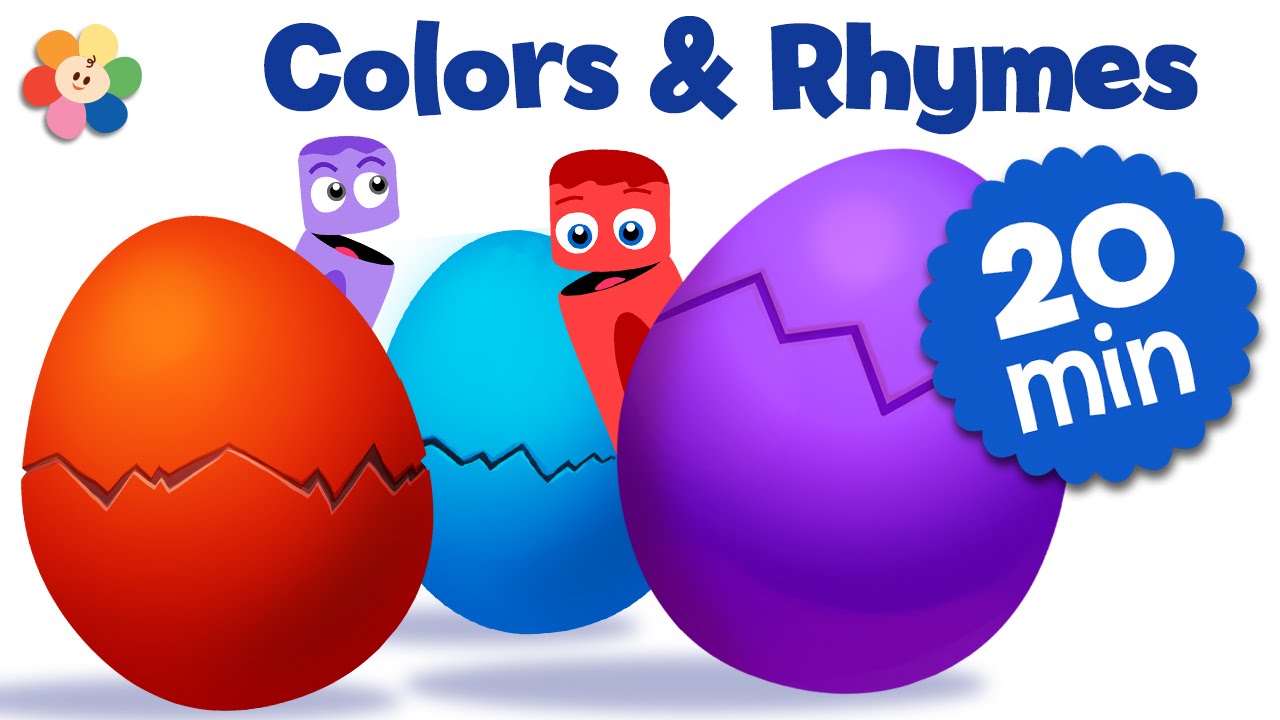 Surprise Eggs Nursery Rhymes and Color Songs for Kids Learn Color