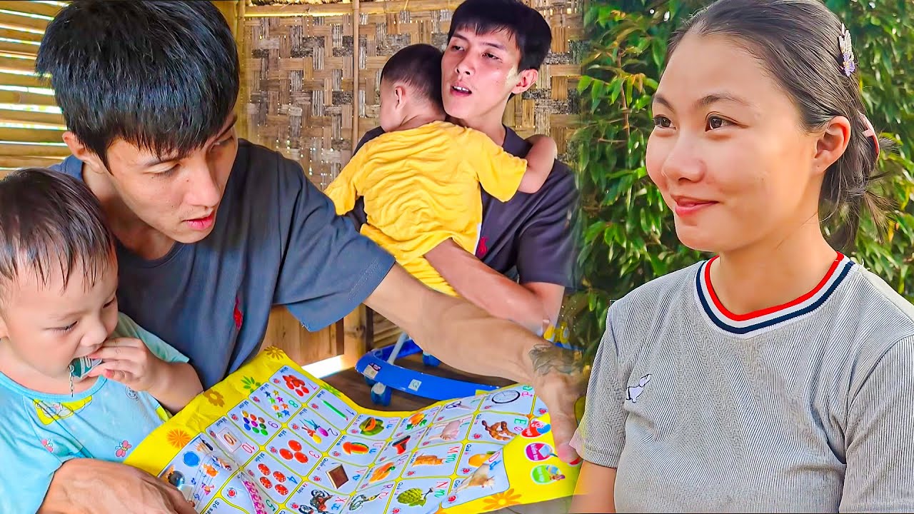 Engineer's First Taste of Being a Dad — He Looks After Tom While Single Mom Harvests Fruit to Sell