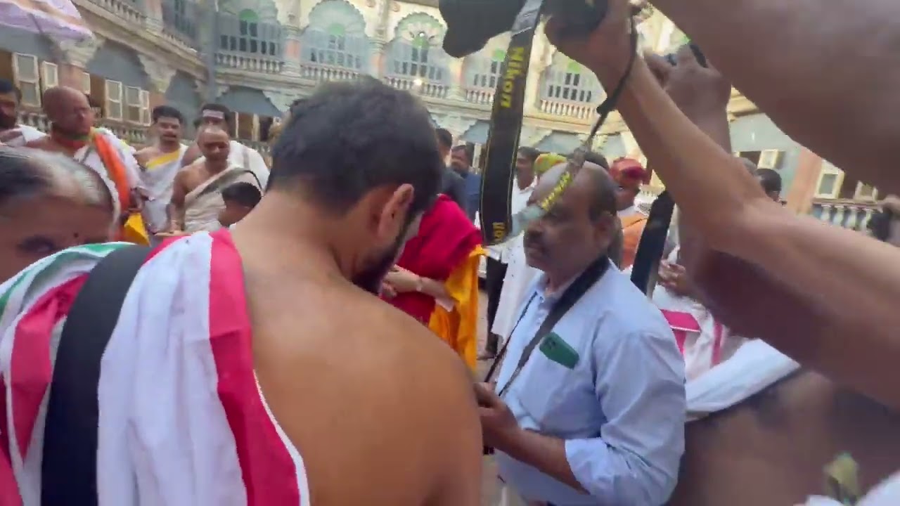 ಮೈಸೂರು ಅರಮನೆ sringeri jagadguru in Mysore Palace