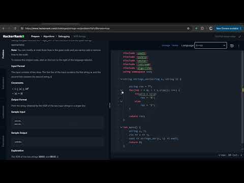 HackerRank: XOR Strings