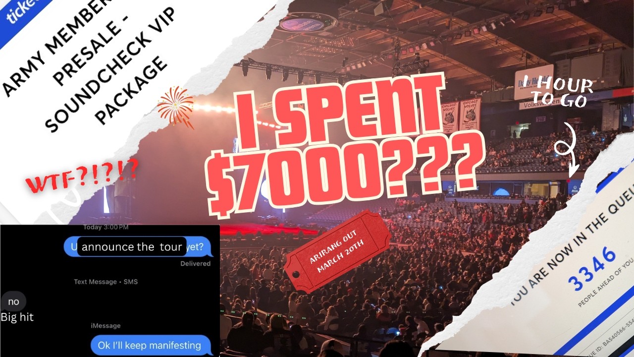 I SPENT $7000 ON CONCERT TICKETS