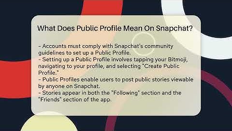 What Does Public Profile Mean On Snapchat? - Everyday-Networking