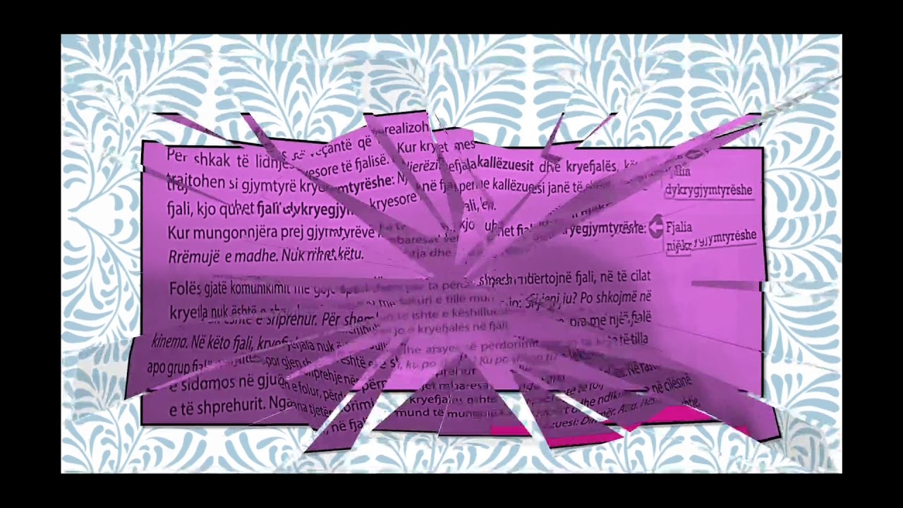 Fjalitë njëkryegjymtyrëshe dhe dykryegjymtyrëshe. Punoi: Marinela Beta (Koliçi)