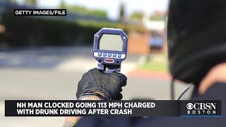 NH Man Clocked Going 113 MPH Charged With Drunk Driving After Crash