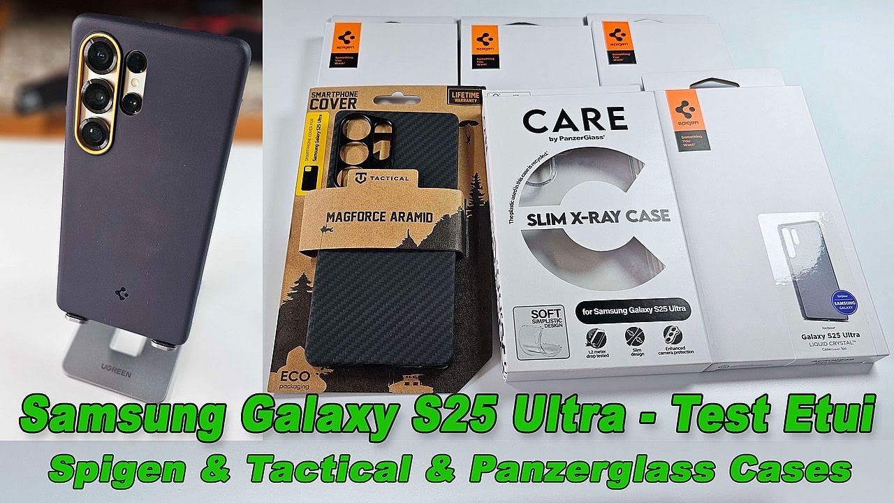 Samsung Galaxy S25 Ultra - test etui - Spigen & Tactical & Panzerglass Cases