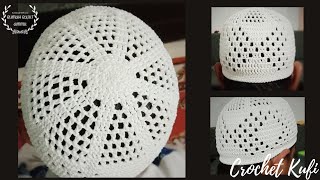 Crochet || Tutorial Peci/ Kopiah Rajut - Kufi Hat Motif (English Subtitle)