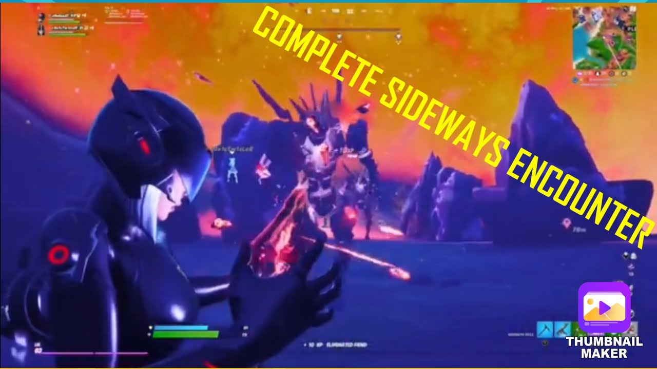 How to Complete a sideways Encounter in Fortnite.