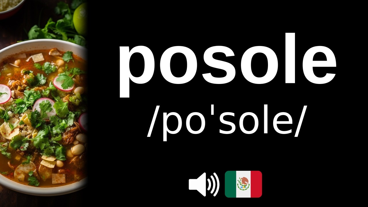 How to pronounce posole (CORRECTLY!) - YouTube