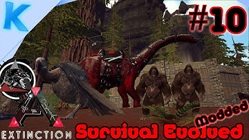 Ark - Mods - Extinction Core - Ep 10 Super gave Aasgier en een hele dikke bronto!