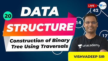 Construction of Binary Tree Using Traversals | Data Structures | Lec 20 | GATE CSE/IT 2021 Exam