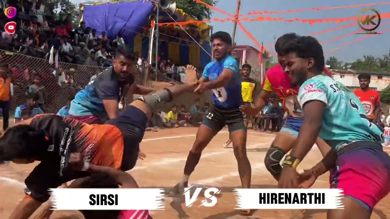 Finals HireNarthi vs Sirsi 🔥🙌 || Vk kabaddi