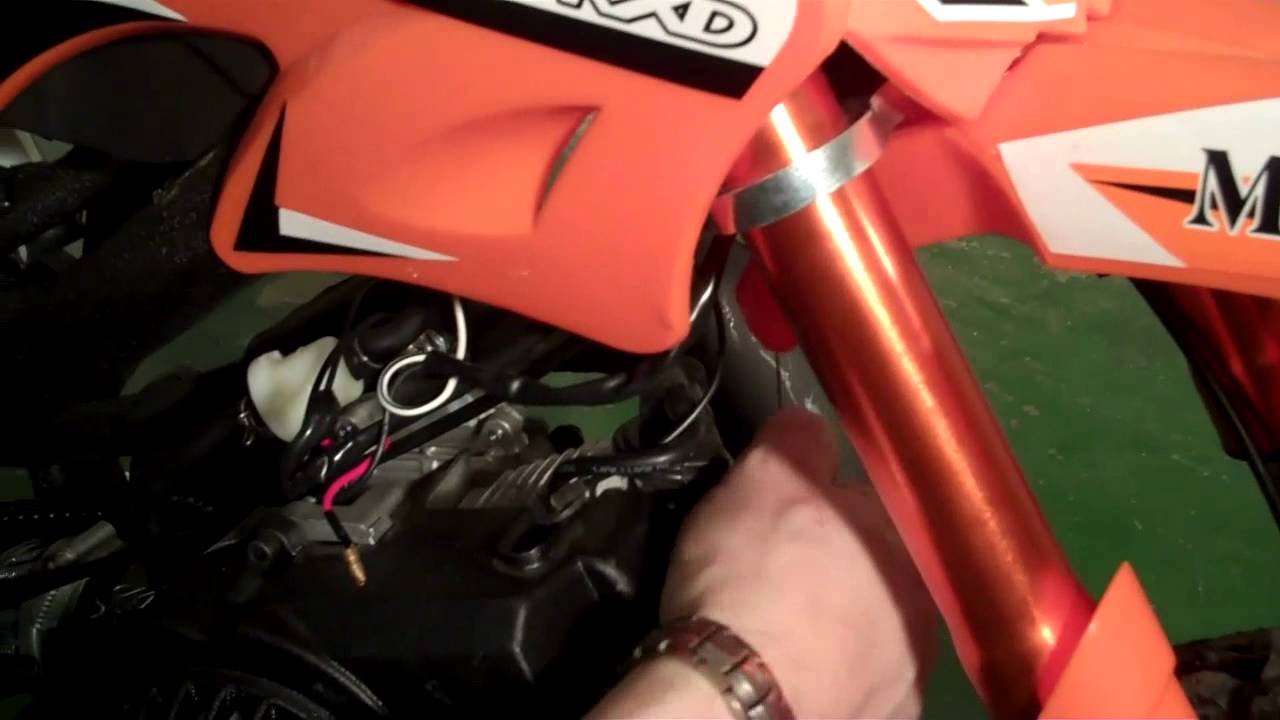 Change Throttle cable Mini Dirt Bike www.direc2u.co.uk YouTube