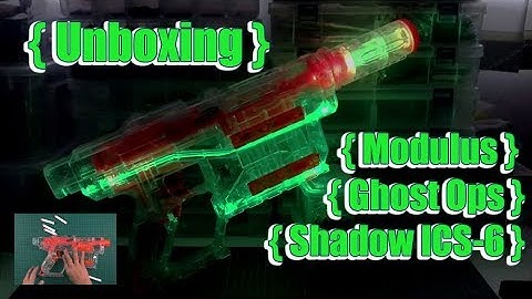 { Unboxing } - Nerf Modulus Ghost Ops - Shadow ICS-6