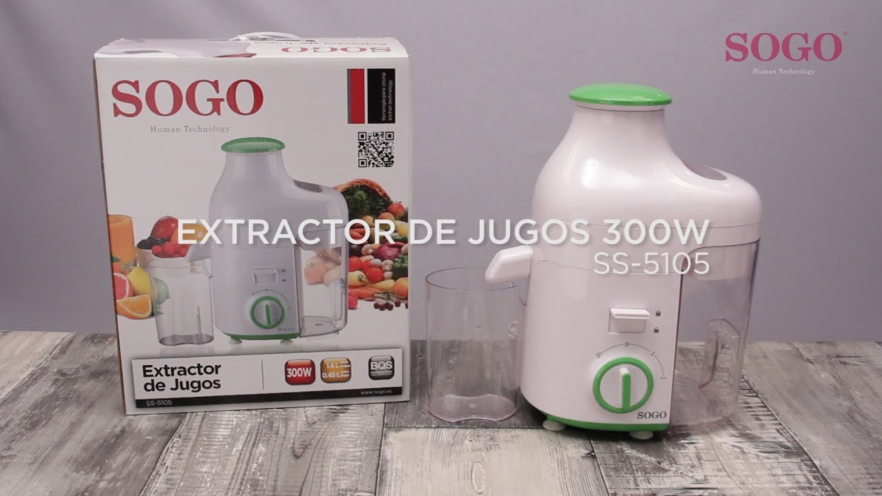 SOGO SS-5105 - Extractor de jugos - 300W - YouTube