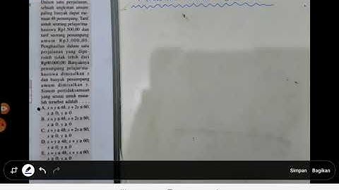 Program Linear || Model Matematika || Part 2
