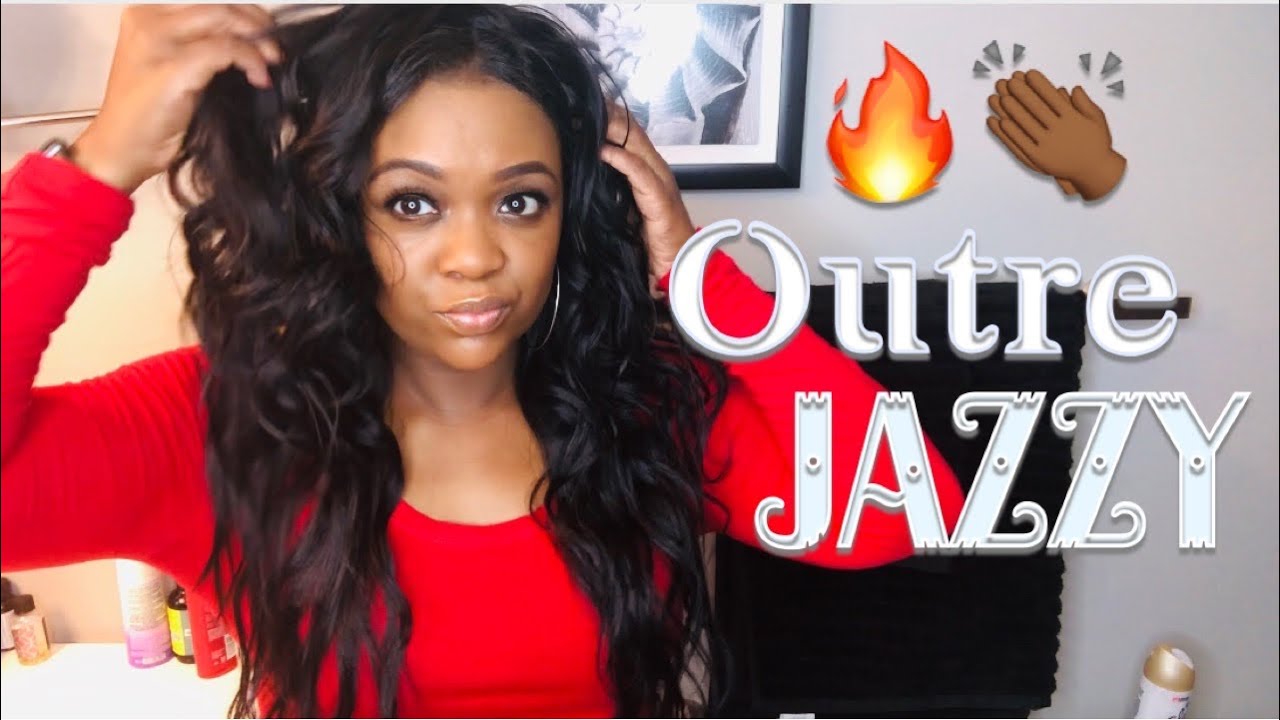Outre Synthetic Quick Weave | Half Wig Jazzy | Half Wig Review | Color 1B |