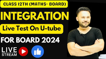 Test  Integration || Class 12 || Chapter 7 || NCERT 2024 II Shivang Math Academy || Shivang Gupta