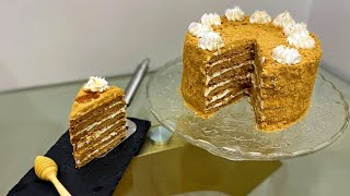 gâteau Russe au miel كيكة العسل الروسية اللذيذة بطريقة سهلة و بسيطة