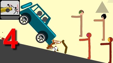 Stickman Turbo Dismount : Mad Destroyer Walkthrough Part 4 Android Gameplay HD