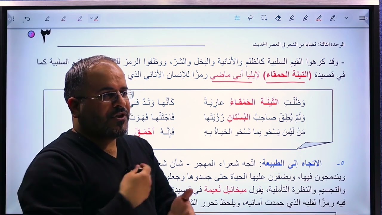 تخصص الفصل الثاني قضايا شعر المهجر