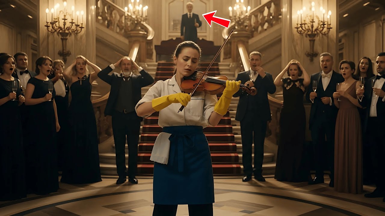 „Tko to sada svira violinu?“ — upita milijunaš… Nitko nije vjerovao da je samohrana majka čistačica