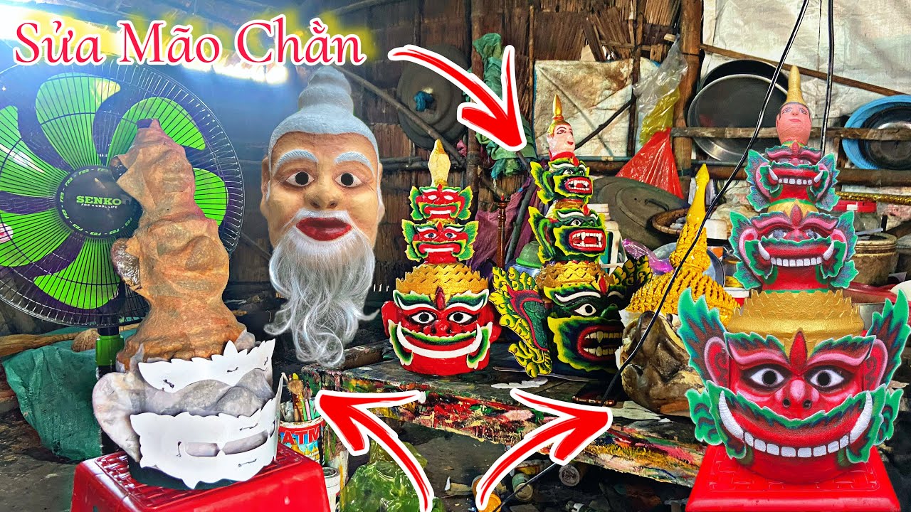 ĐMN - Sửa Chữa Mão Chằn Khỉ Chuẩn Bị Cho Lễ Dâng Y Kathina Sắp Tới Đen MỏNeo.