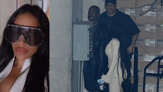 EXCLUSIVE: Kanye West leaves Donda 2 listening party with Kim Kardashian clone Chaney Jones after...