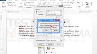 Convert all footnotes to endnotes and all endnotes to footnotes.