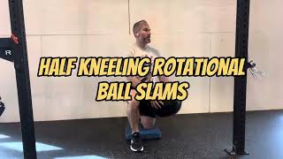 How To Do A Half Kneeling Rotational Ball Slam