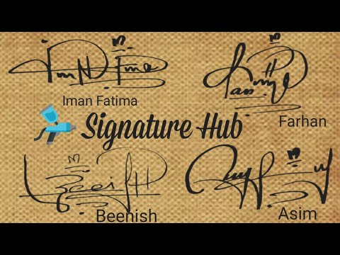 Asim Farhan Beenish And Iman Fatima Signature Signature Hub Youtube