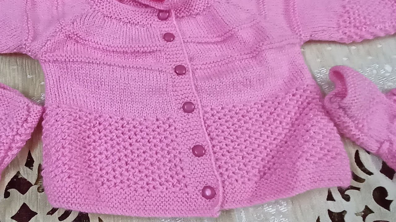 single colour baby sweater design in hindi YouTube