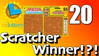CA Lottery Mega Crossword Scratcher $75,000 Winner Prize!?!