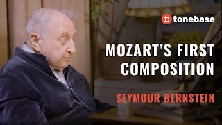 Seymour Bernstein Plays Mozart's First Composition (Written At Age 4)
