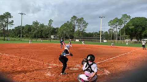 7 year old playing 8U Machine Pitch Tournament