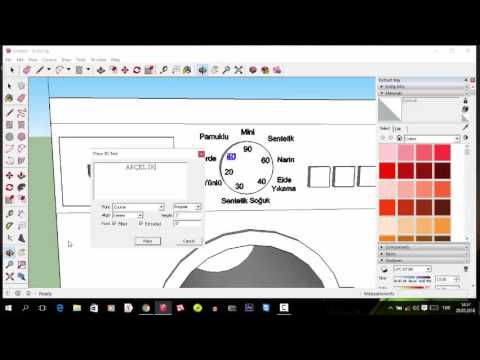 SketchUp'da Çamasır Makinesi Çizimi-geleceginprogramcıları.com