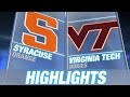 Syracuse Vs Virginia Tech 2014 15 ACC Men S Basketball Highlights 
