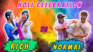 HOLI :  Rich Vs Normal People | Funny Holi Video | Hungry Birds