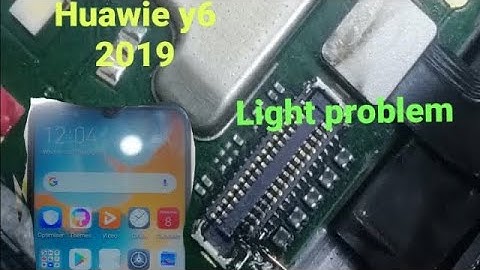 हुआवेई Y6 प्राइम 2019 display light 100%solution..