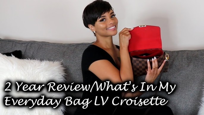 THE BAG REVIEW: UNBOXING LOUIS VUITTON CROISETTE IN DAMIER EBENE ❤️ 