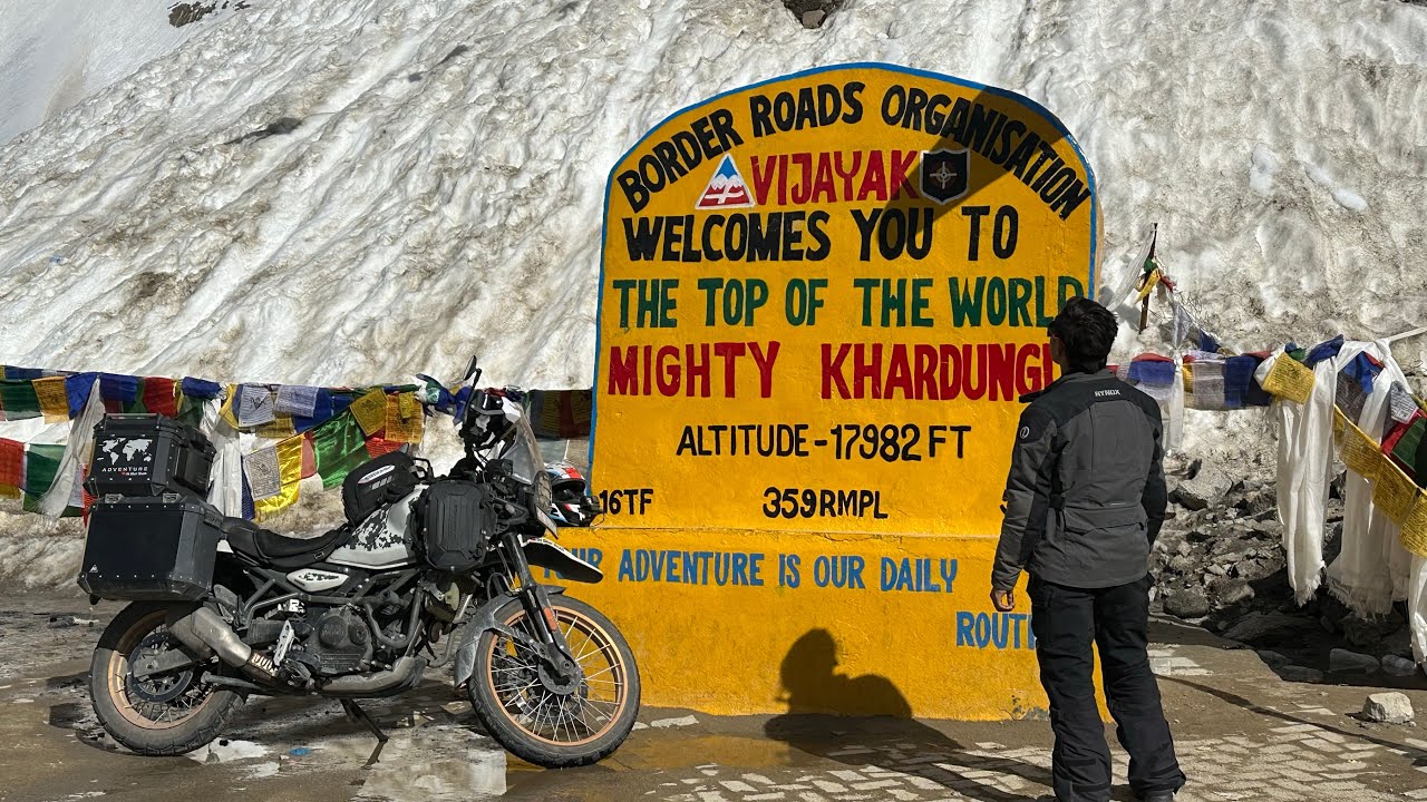 Patrol ka huwa problem ? | Pangong To Hunder | with my Himalayan 450